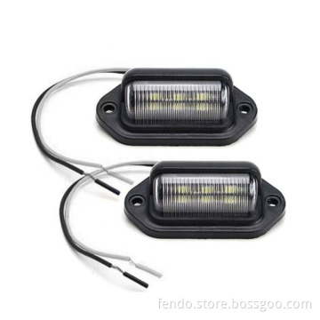 Waterproof 12-24V Truck LED License Plate Lights